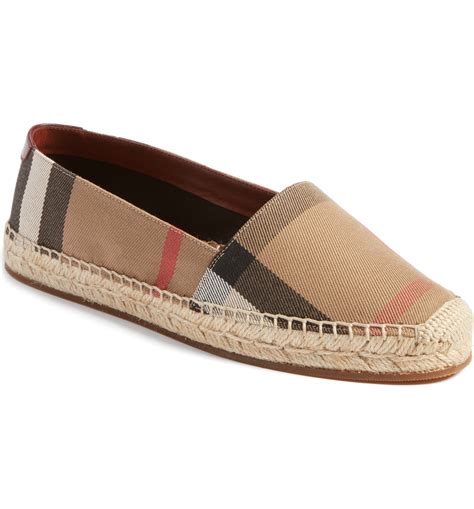 burberry espadrilles dames|burberry espadrille flats.